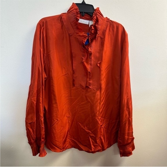 Soft Surroundings retro silk blouse XL - Picture 1 of 4